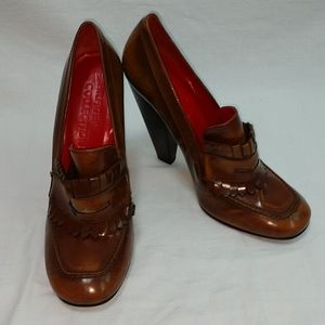 🔥 SALE 🔥 Hilfige Collection Leather Loafer Heels